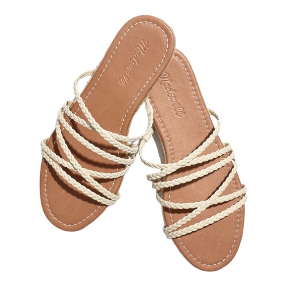 Madewell Shoes - New! Madewell The Kathryn Espadrille Slide Sandal in Leather